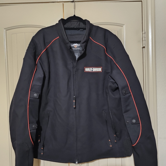 Harley-Davidson Black Jacket with Red Accents